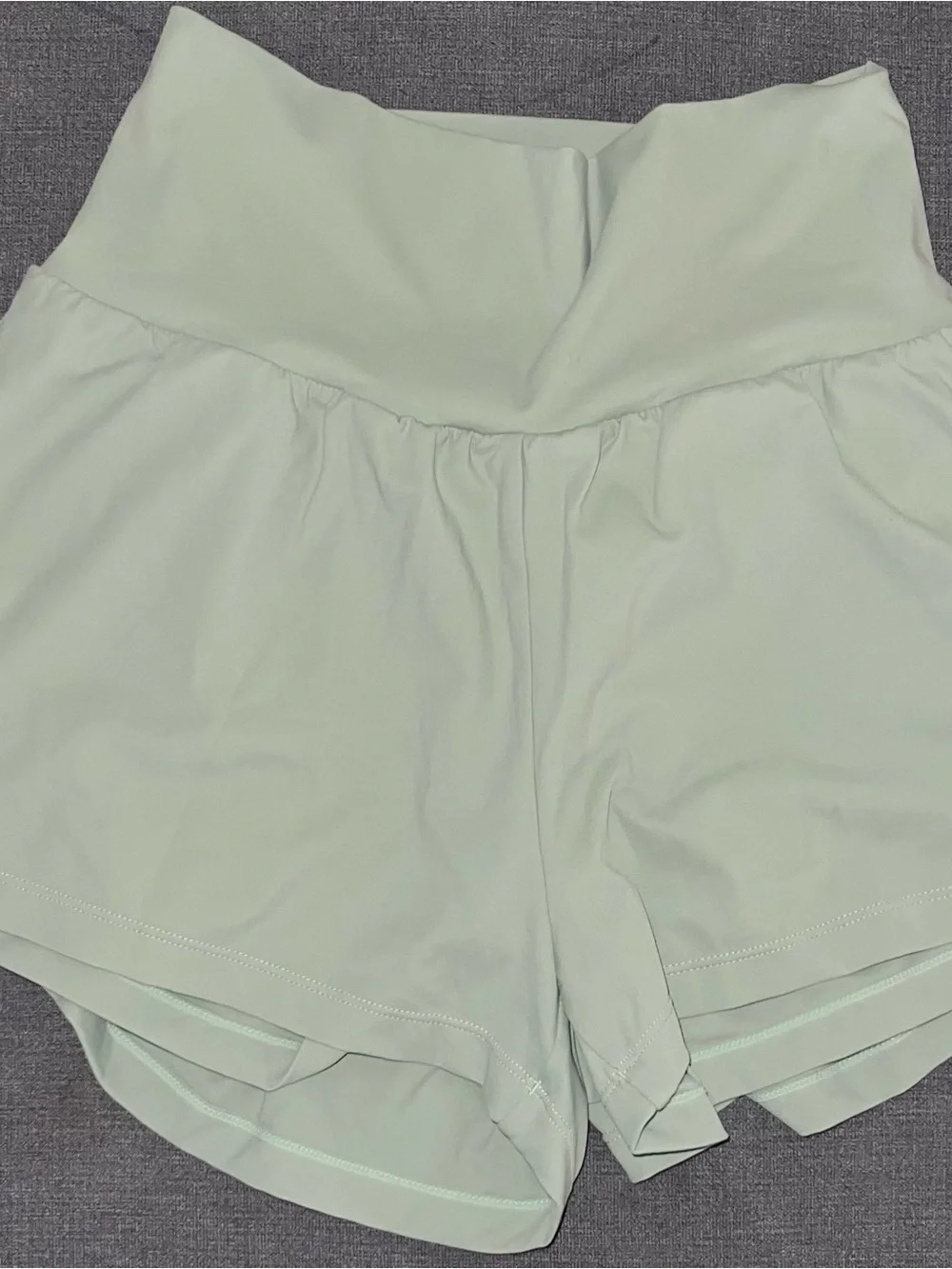 HALARA High-Waist Athletic Shorts - Pale Mint